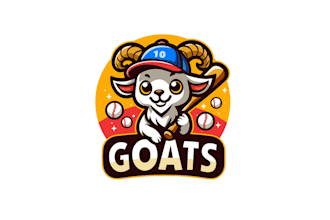design unique goats baseball logo