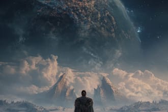 design a sci fi fantasy book cover design
