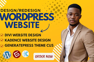 build fast wordpress website on kadence blocks, gutenberg blocks, divi, kadence