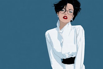 convert your photo into patrick nagel art