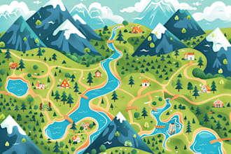 map illustration vector illustration vector map