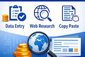 do copy paste and web research quickly and accurate