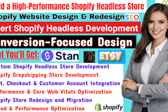 build shopify headless store, shopify dropshipping hydroden headless store front