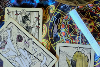read an intuitive past, present and future 3 card spread