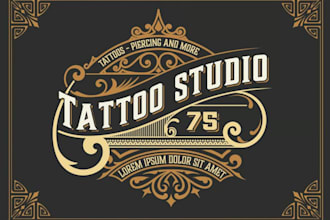 design creative tattoo logo with new concept in 1 day