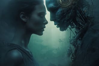 design a professional sci fi fantasy cover for your book