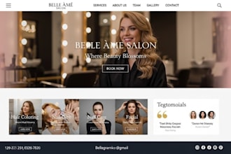 build squarespace wix salon website spa beauty website makeup website