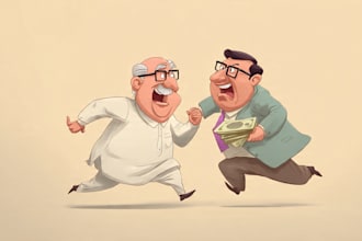 do digital political cartoon for political cartoon