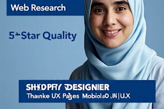 design a professional shopify thank you page