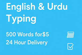 do fast english to urdu and urdu to english typing