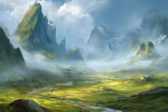 create environment concept art and background