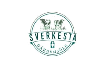 do farm producing environment logo with animal friendly milk