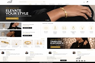 create one product shopify jewelry store design in 24 hours