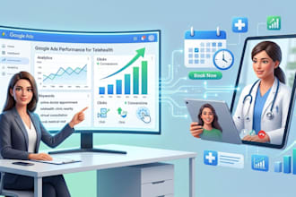 run google ads for telehealth online healthcare services in the USA