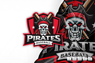 design high quality pickleball, baseball logo with creative concept