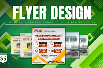 design modern business flyer