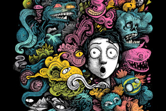 make simple doodle art profile pictures