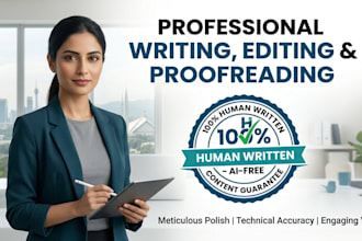 write, edit, proofread your high quality content