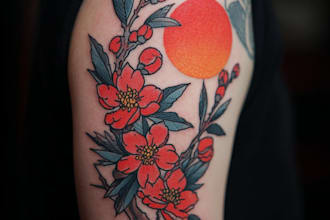 do unique traditional, mandala, polynesian tattoo design