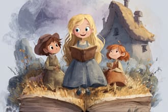 draw awesome children book illustration and storybook