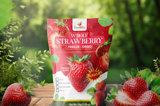 design professional food packaging or pouch design
