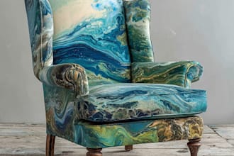 custom digital chair oil painting transform your space