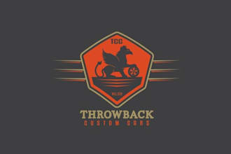 design automotive classic logo for throwback custom cars