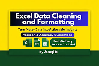 do ms excel data cleaning and formatting, merging, splitting and sorting