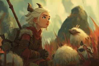 create a fantasy illustration