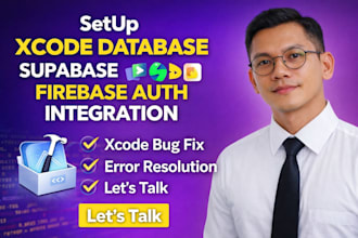 setup xcode database supabase firebase auth integration fix xcode bug error