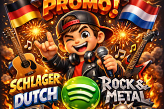 promote your german schlager dutch spotify rock metal playlist promotion