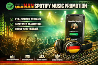 do a professional german spotify music promotion