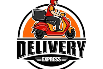 create modern logo with express delivery