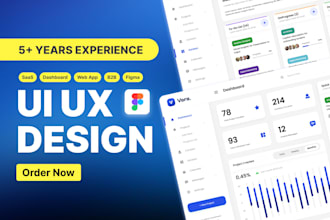 design saas UI UX, dashboard, admin panel, and web application design in figma