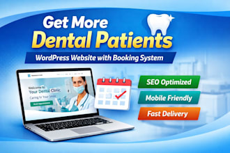 create a high converting dentist website with online appointment booking