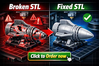 fix stl file repair stl 3d scan cleanup mesh fix for 3d printing