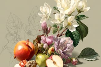 design fabulous fruits botanical illustration