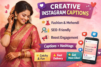 write instagram captions with SEO keywords
