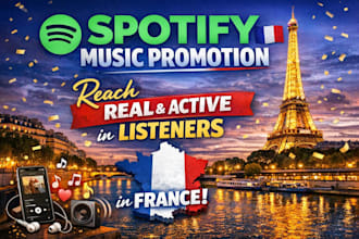 do spotify music promotion in france for real and active listeners
