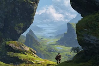 make environment concept art of scene, movie, game, anime