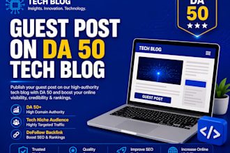 do guest post on da 50 tech blog