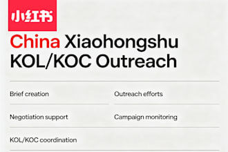 provide xiaohongshu influencer sourcing and support
