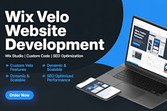 develop your wix website using wix velo code, wix studio wix custom code wix seo