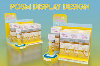 design posm countertop display and glorifier