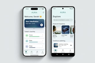 design beautiful UI UX for ios and android apps