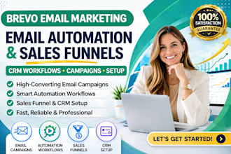 setup brevo email marketing automation sales funnel, CRM workflows, integrations