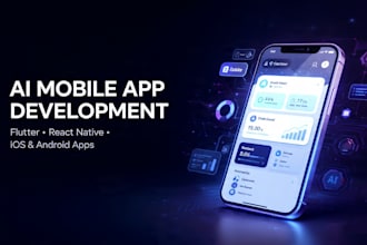 do ai mobile app development, flutter ios android app with react native