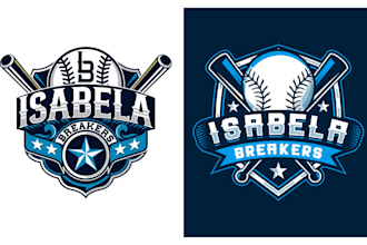 do baseball softball team jersey or club logo design
