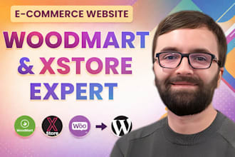 customize woodmart, xstore, flatsome woocommerce website build wordpress website