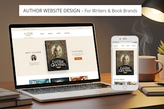 design wix author website, writer website, book, portfolio website, wix redesign